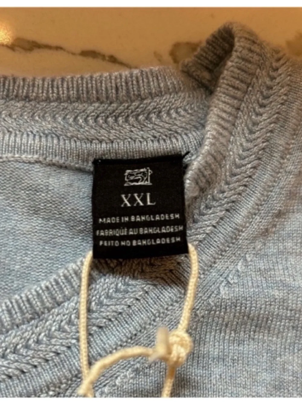 Scotch & Soda NEW Mens XXL Crewneck Sweater Blue Grey Coastal Preppy